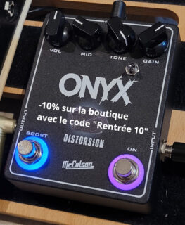 C'est la rentrée on vous offre -10% sur les effets et les câbles du 07/09/26 au 14/09/26 !
Avec le code "Rentrée10" sur la boutique https://mccolson-custom.fr/boutique/