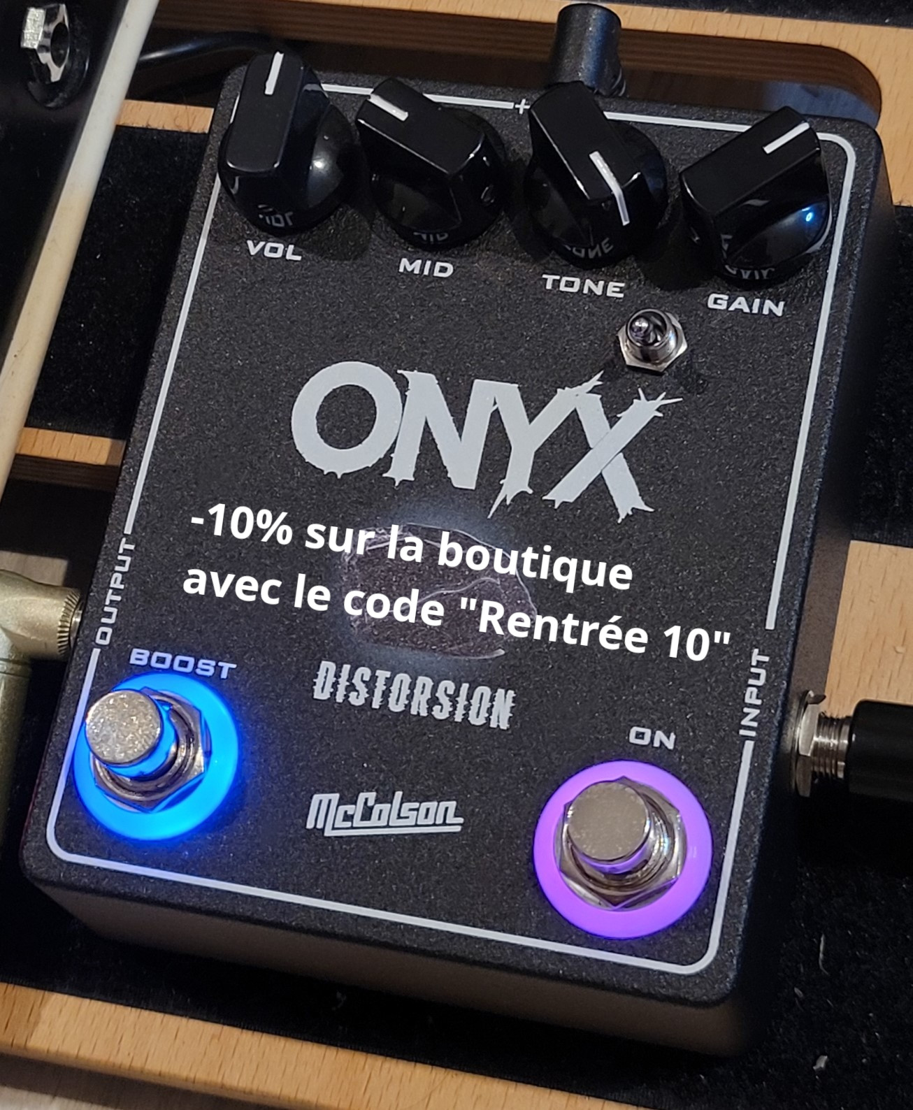 C'est la rentrée on vous offre -10% sur les effets et les câbles du 07/09/26 au 14/09/26 !
Avec le code "Rentrée10" sur la boutique https://mccolson-custom.fr/boutique/